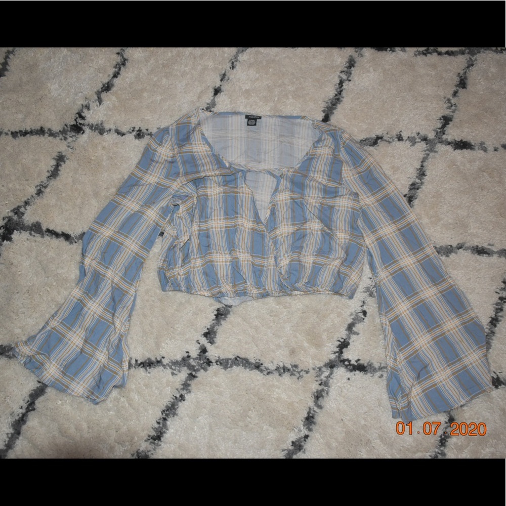 Plaid crop top